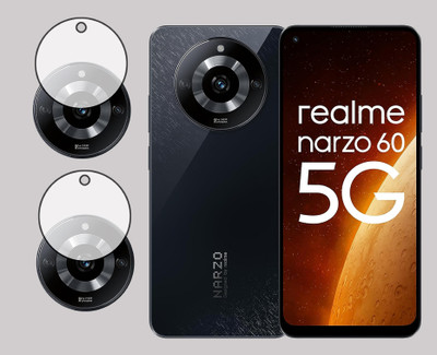 EJZATI Back Camera Lens Glass Protector for REALME NARZO 60 5G, BACK CAMERA LENS(Pack of: 2)