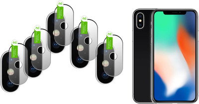 DAFFIN Back Camera Lens Glass Protector for iphone x(Pack of: 5)