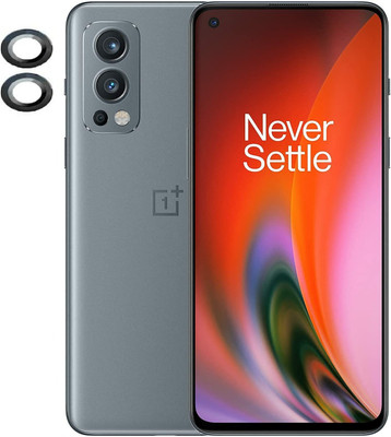 Maxboost Back Camera Lens Glass Protector for Oneplus Nord 2 Full Coverage Metal Camera Lens Ring Protector (Black)(Pack of: 1)