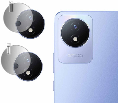 HIRDESH Back Camera Lens Glass Protector for Vivo Y02(Pack of: 2)