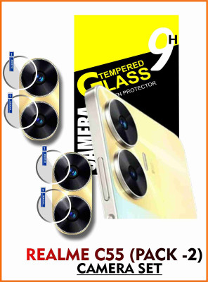 FINCH Back Camera Lens Glass Protector for REALME C55(Pack of: 2)