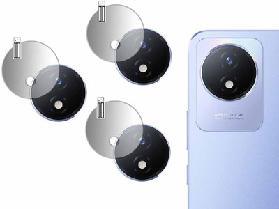 DOUMOF Back Camera Lens Glass Protector for Vivo Y02 MOBILE CAMERA(Pack of: 3)