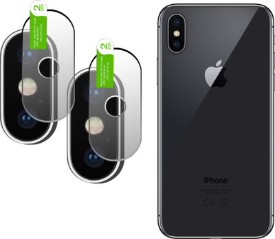 DAFFIN Back Camera Lens Glass Protector for iphone x(Pack of: 2)