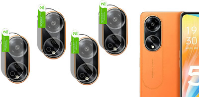 HIDEOUS Back Camera Lens Glass Protector for Oppo A1(Pack of: 4)