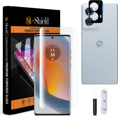MS-Shield Back Camera Lens Glass Protector for Motorola Edge 50 Fusion 5G, with 3D Curved Full Screen Coverage Tempered Glass(Pack of: 1)