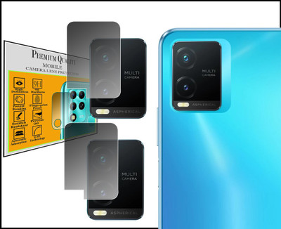 HIDEOUS Back Camera Lens Glass Protector for Vivo T1X(Pack of: 2)