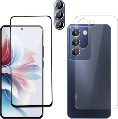 Vatsin Front & Back Camera Lens Glass Protector for ViVO Y200e 5G, Front and Back Tempered Glass Combo for ViVO Y200e 5G(Pack of: 3)