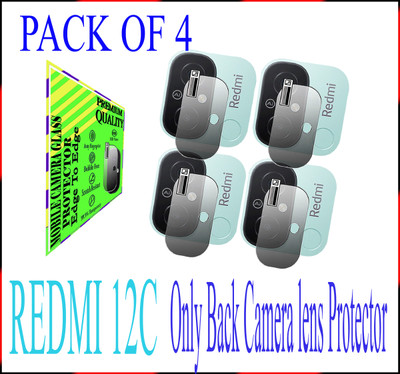 DAFFIN Back Camera Lens Glass Protector for Redmi 12C(Pack of: 4)