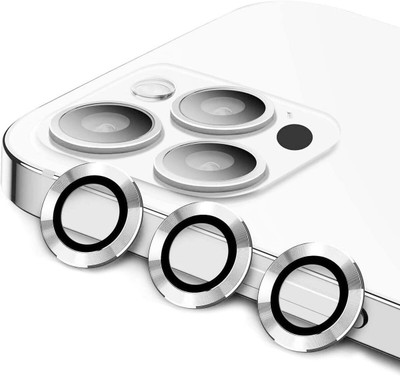 CHICCASA Back Camera Lens Glass Protector, Camera Lens Ring Guard Protector for iPhone 12 Pro(Pack of: 3)