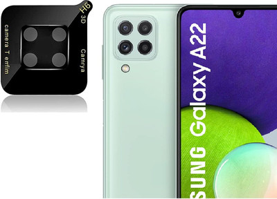 Caseworm Back Camera Lens Glass Protector for Samsung A22 (4G)-3D Lens Camera Protector(Pack of: 1)