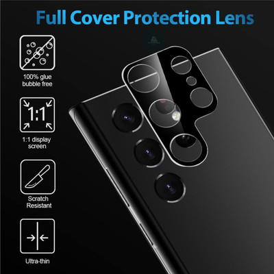 UNIKWORLD Back Camera Lens Glass Protector for Samsung Galaxy S23 Ultra 5G(Pack of: 1)