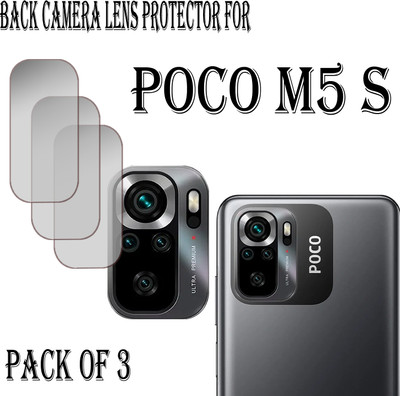 EJZATI Back Camera Lens Glass Protector for POCO M5s(Pack of: 3)