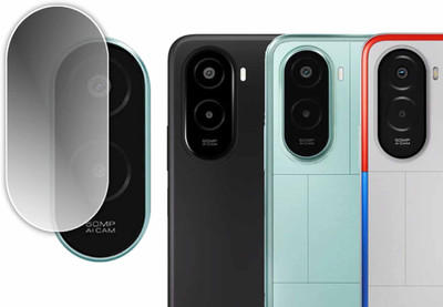DAFFIN Back Camera Lens Glass Protector for POCO M7 Plus 5G(Pack of: 1)