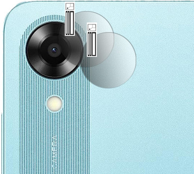 DOUMOF Back Camera Lens Glass Protector for Oppo A17k MOBILE(Pack of: 2)
