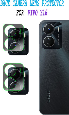 ejzatex Back Camera Lens Glass Protector for VIVO Y16(Pack of: 2)