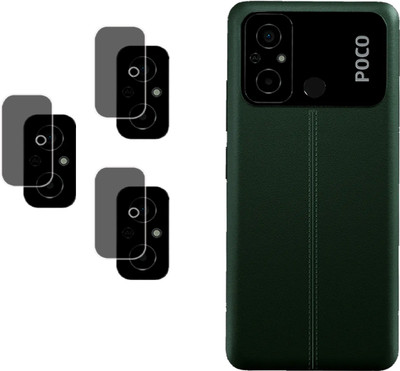 EJZATI Back Camera Lens Glass Protector for POCO C55(Pack of: 3)