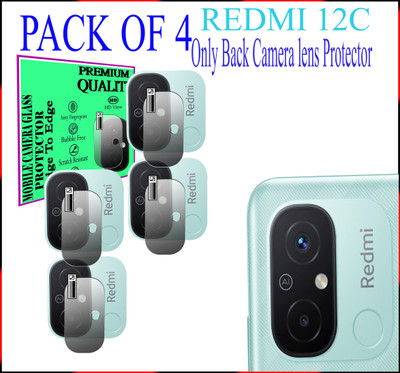EZGER Back Camera Lens Glass Protector for Redmi 12C.(Pack of: 4)
