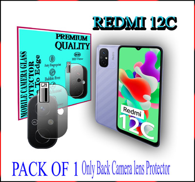 DAFFIN Back Camera Lens Glass Protector for Redmi 12C(Pack of: 1)