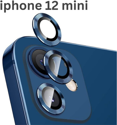 Covershub Back Camera Lens Glass Protector for Apple iPhone 12 mini Ring (Blue)(Pack of: 1)
