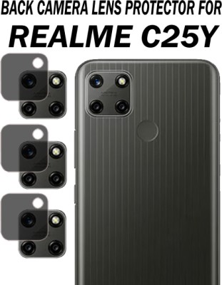 ejzatex Back Camera Lens Glass Protector for REALME C25Y(Pack of: 3)