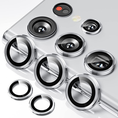 Mobilive Back Camera Lens Ring Guard Protector for Samsung S22 Ultra Silver(Pack of: 1)