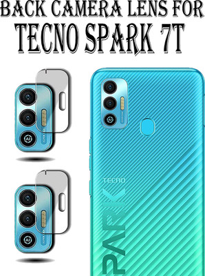 EJZATI Back Camera Lens Glass Protector for TECNO SPARK 7T(Pack of: 2)