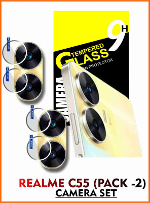 Olonga Back Camera Lens Glass Protector for REALME C55(Pack of: 2)