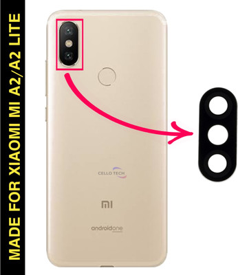 CELLO TECH Back Camera Lens Glass Protector for XIOAMI MI A2 CAMERA LENS, XIOAMI MI A2 LITE CAMERA LENS(Pack of: 1)