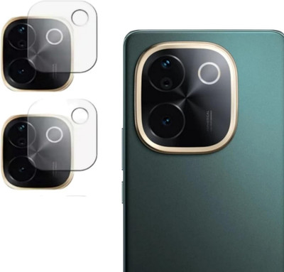 DAMDAM Back Camera Lens Glass Protector for Compatible Vivo T3 Pro 5G (NOT A TEMPERED GLASS)(Pack of: 2)