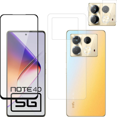 Vatsin Front & Back Camera Lens Glass Protector for Infinix Note 40 5G, Front and Back Tempered Glass Combo for Infinix Note 40 5G(Pack of: 3)