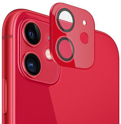 VOSKI Back Camera Lens Glass Protector for iPhone 11 Camera Lens Protector Full Metalic Alloy inbuilt Ring Camera Glass(Pack of: 1)