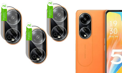 HIDEOUS Back Camera Lens Glass Protector for Oppo A1(Pack of: 3)