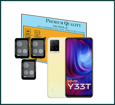Hideous Back Camera Lens Glass Protector for Vivo Y33T(Pack of: 3)
