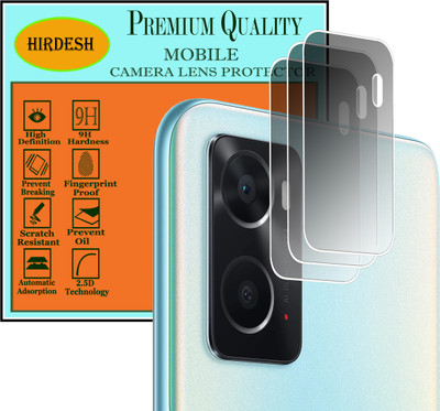 HIRDESH Back Camera Lens Glass Protector for OPPO A76(Pack of: 3)