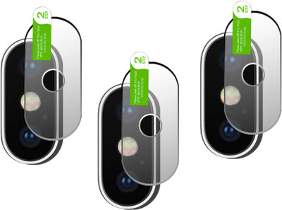 HIDEOUS Back Camera Lens Glass Protector for iphone x(Pack of: 3)