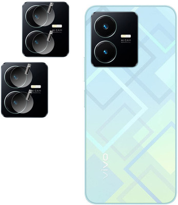 DAFFIN Back Camera Lens Glass Protector for Vivo Y22(Pack of: 2)