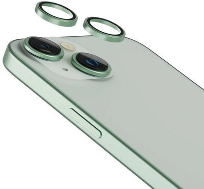 Mobilive Back Camera Lens Ring Guard Protector for Apple iPhone 15 Green(Pack of: 2)