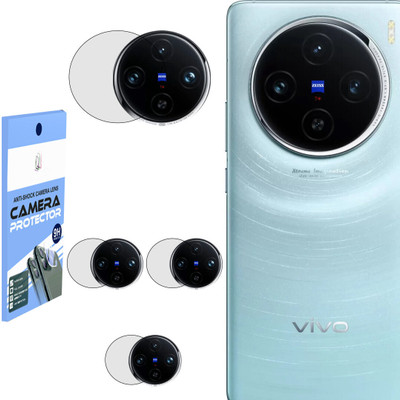 SHIVATRIX Back Camera Lens Glass Protector for VIVO X100 5G, [Unbreakable Flexible Polycarbonate Material](Pack of: 4)