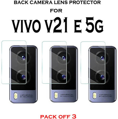 HIRDESH Back Camera Lens Glass Protector for VIVO V21E 5G(Pack of: 3)