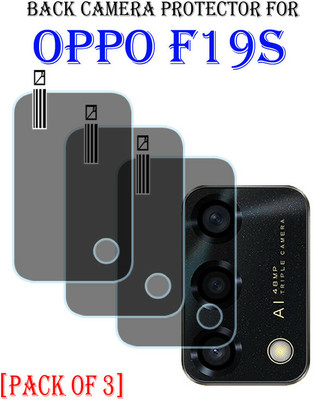 YCHROZE Back Camera Lens Glass Protector for OPPO F19s(Pack of: 3)