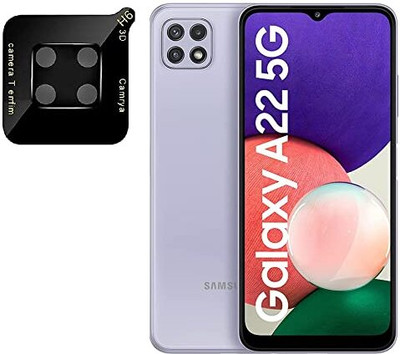 Caseworm Back Camera Lens Glass Protector for Samsung A22 (5G)-3D Lens Camera Protector(Pack of: 1)