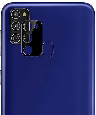 YAFILO Back Camera Lens Glass Protector for Samsung M30S/M21 (2020) Anti-Scratch Glass [Easy Installation] Black(Pack of: 1)