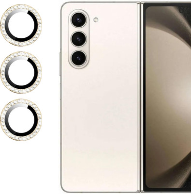 Oncraves Back Camera Lens Ring Guard Protector for Samsung Galaxy Z Fold 5 5G | Diamond Camera Ring.(Pack of: 1)