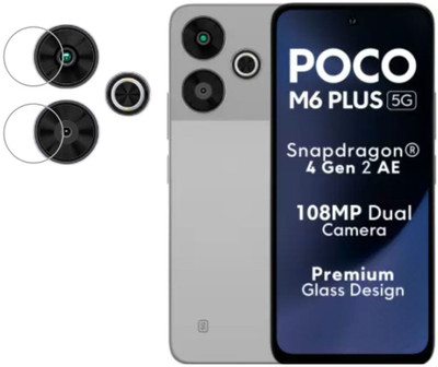 ISAAK Back Camera Lens Glass Protector for POCO M6 Plus 5G(Pack of: 1)