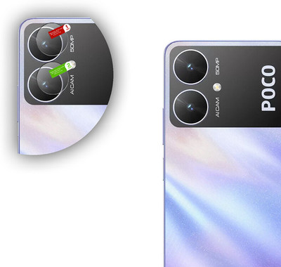 Hideous Back Camera Lens Glass Protector for POCO M6 5G(Pack of: 1)