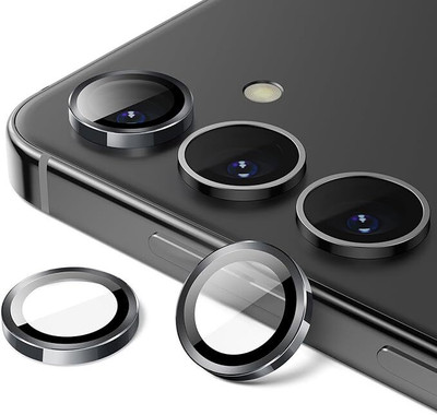 UNIKWORLD Back Camera Lens Ring Guard Protector for Samsung Galaxy S24 Metal Individual Ring Cover(Black)(Pack of: 1)