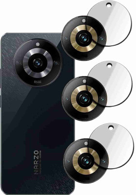 S9HUB Back Camera Lens Glass Protector for REALME NARZO 60 5G(Pack of: 3)