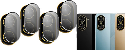 HIDEOUS Back Camera Lens Glass Protector for POCO C71(Pack of: 4)