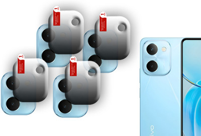 DAFFIN Back Camera Lens Glass Protector for vivo Y100i(Pack of: 4)