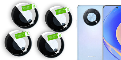 DAFFIN Back Camera Lens Glass Protector for Huawei nova Y90(Pack of: 4)